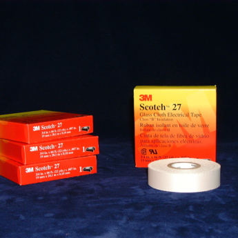3M™ Glass Cloth Electrical Tape 27 with Thermosetting Rubber Adhesive